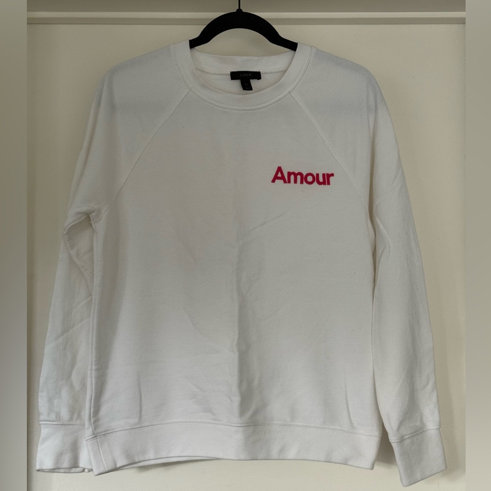 Women’s J. Crew White Knit Amour Top - Picture 2 of 14